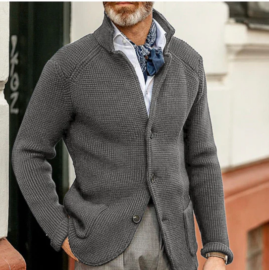 Men'S Long Sleeve Thickening Cardigan Warm Casual Jacket